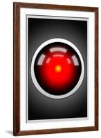 Hal 9000 Camera Eye Screen Movie-null-Framed Art Print