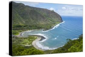 Halawa Bay on the Island of Molokai, Hawaii, United States of America, Pacific-Michael Runkel-Stretched Canvas