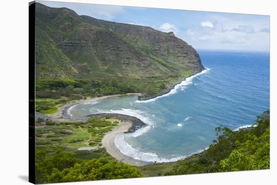 Halawa Bay on the Island of Molokai, Hawaii, United States of America, Pacific-Michael Runkel-Stretched Canvas