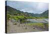 Halawa Stream in the Halawa Bay on the Island of Molokai, Hawaii, United States of America, Pacific-Michael Runkel-Stretched Canvas