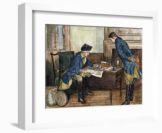 Hale and Washington in Nyc-Howard Pyle-Framed Giclee Print