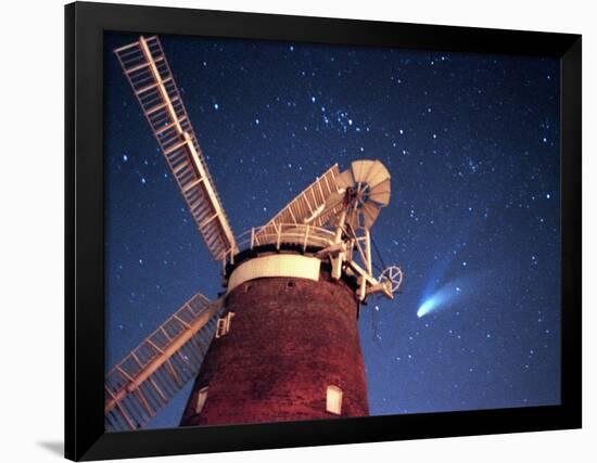 Hale Bopp Comet in Sky Over Thaxted Essex-null-Framed Photographic Print