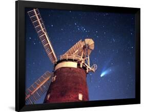 Hale Bopp Comet in Sky Over Thaxted Essex-null-Framed Photographic Print