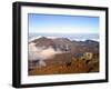 Haleakala Crater From Crater Rim and Silversword in Foreground Haleakala National Park, Maui, HI-Bernard Friel-Framed Photographic Print