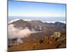 Haleakala Crater From Crater Rim and Silversword in Foreground Haleakala National Park, Maui, HI-Bernard Friel-Mounted Photographic Print