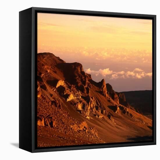 Haleakala Crater, Haleakala National Park, Maui, Hawaii, USA-Wes Walker-Framed Stretched Canvas