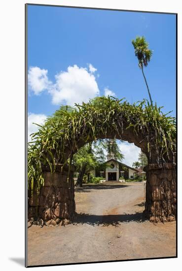 Haleiwa Church in Haleiwa, North Shore Oahu, Hawaii, United States of America, Pacific-Michael-Mounted Photographic Print