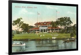 Haleiwa Hotel, Oahu, Hawaii-null-Framed Art Print