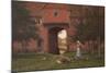 Hales Old Hall, Hales Green, Near Norwich, Norfolk, 1913-Edmund Blair Leighton-Mounted Giclee Print