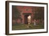 Hales Old Hall, Hales Green, Near Norwich, Norfolk, 1913-Edmund Blair Leighton-Framed Giclee Print