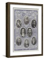 Half a Century of Personal Change, Leaders of England in 1842-null-Framed Giclee Print