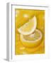 Half a Grapefruit and a Wedge of Grapefruit-Michael Meisen-Framed Photographic Print