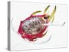 Half a Pitahaya in Glass Bowl with Teaspoon-Dieter Heinemann-Stretched Canvas