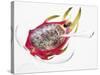 Half a Pitahaya in Glass Bowl with Teaspoon-Dieter Heinemann-Stretched Canvas