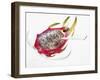 Half a Pitahaya in Glass Bowl with Teaspoon-Dieter Heinemann-Framed Photographic Print