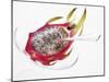 Half a Pitahaya in Glass Bowl with Teaspoon-Dieter Heinemann-Mounted Photographic Print