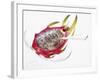 Half a Pitahaya in Glass Bowl with Teaspoon-Dieter Heinemann-Framed Photographic Print