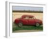 Half a Skoda on a Wall in a Car Salesyard Near Piestany, Slovakia, Europe-Strachan James-Framed Photographic Print