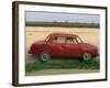 Half a Skoda on a Wall in a Car Salesyard Near Piestany, Slovakia, Europe-Strachan James-Framed Photographic Print