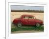 Half a Skoda on a Wall in a Car Salesyard Near Piestany, Slovakia, Europe-Strachan James-Framed Photographic Print