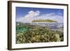 Half Above and Half Below on a Remote Small Islet in the Badas Island Group Off Borneo, Indonesia-Michael Nolan-Framed Photographic Print