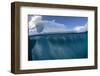 Half above and half below photo of an iceberg off Danco Island, Antarctica, Polar Regions-Michael Nolan-Framed Photographic Print