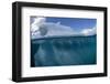 Half above and half below photo of an iceberg off Danco Island, Antarctica, Polar Regions-Michael Nolan-Framed Photographic Print