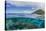 Half Above and Half Below View of Coral Reef at Pulau Setaih Island, Natuna Archipelago, Indonesia-Michael Nolan-Stretched Canvas