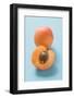 Half an Apricot and Whole Apricot-Foodcollection-Framed Photographic Print