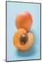 Half an Apricot and Whole Apricot-Foodcollection-Mounted Photographic Print