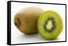 Half and Whole Kiwi Fruit-Greg Elms-Framed Stretched Canvas