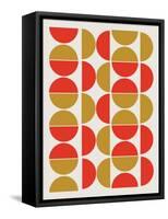 Half Circle Pattern-null-Framed Stretched Canvas