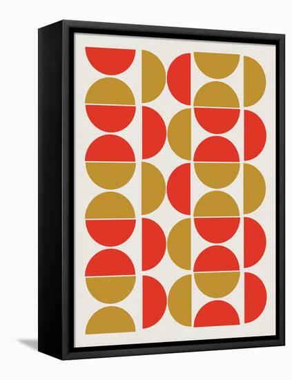 Half Circle Pattern-null-Framed Stretched Canvas