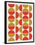 Half Circle Pattern-null-Framed Poster