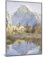 Half Dome and Mirror Lake, 1921-Gunnar Widforss-Mounted Giclee Print