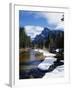 Half Dome and the Merced River in Winter-Gerald French-Framed Photographic Print