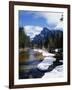 Half Dome and the Merced River in Winter-Gerald French-Framed Photographic Print