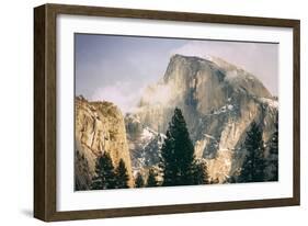 Half Dome and Wispy Clouds in Late Afternoon, Yosemite Valley-Vincent James-Framed Photographic Print