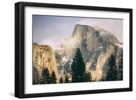 Half Dome and Wispy Clouds in Late Afternoon, Yosemite Valley-Vincent James-Framed Photographic Print