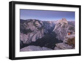 Half Dome and Yosemite Valley from Glacier Point, Yosemite National Park, California-Adam Burton-Framed Photographic Print