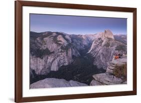 Half Dome and Yosemite Valley from Glacier Point, Yosemite National Park, California-Adam Burton-Framed Photographic Print