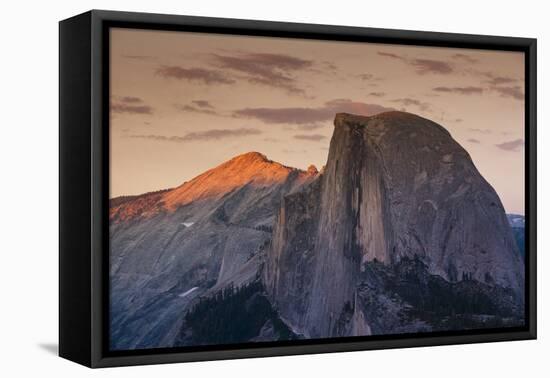 Half Dome at Sunset in Yosemite National Park in California's Sierra Nevada Mountain Range-Sergio Ballivian-Framed Stretched Canvas