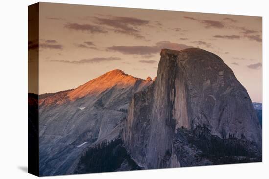 Half Dome at Sunset in Yosemite National Park in California's Sierra Nevada Mountain Range-Sergio Ballivian-Stretched Canvas