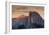 Half Dome at Sunset in Yosemite National Park in California's Sierra Nevada Mountain Range-Sergio Ballivian-Framed Photographic Print