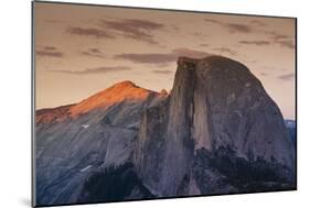 Half Dome at Sunset in Yosemite National Park in California's Sierra Nevada Mountain Range-Sergio Ballivian-Mounted Photographic Print