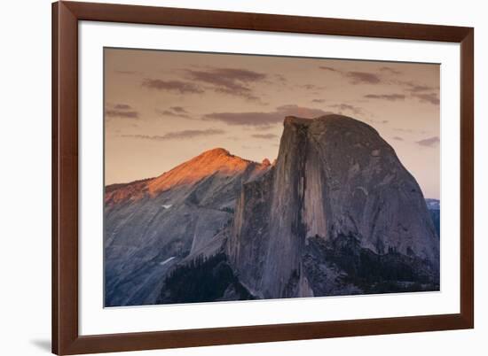 Half Dome at Sunset in Yosemite National Park in California's Sierra Nevada Mountain Range-Sergio Ballivian-Framed Photographic Print