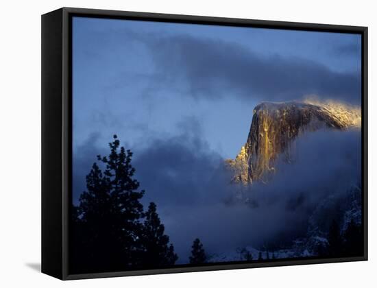 Half Dome at Sunset, Yosemite National Park, California-Alison Jones-Framed Stretched Canvas