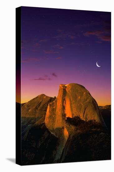 Half Dome at Twilight-Bill Ross-Stretched Canvas