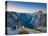 Half Dome From Glacier Point, Yosemite National Park, California, USA-Alan Copson-Stretched Canvas