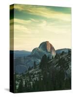 Half Dome from Olmstead Point, Yosemite National Park, California, USA-Walter Bibikow-Stretched Canvas